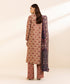 Women's Unstitched Khaddar Printed Multi 2 Piece Suit